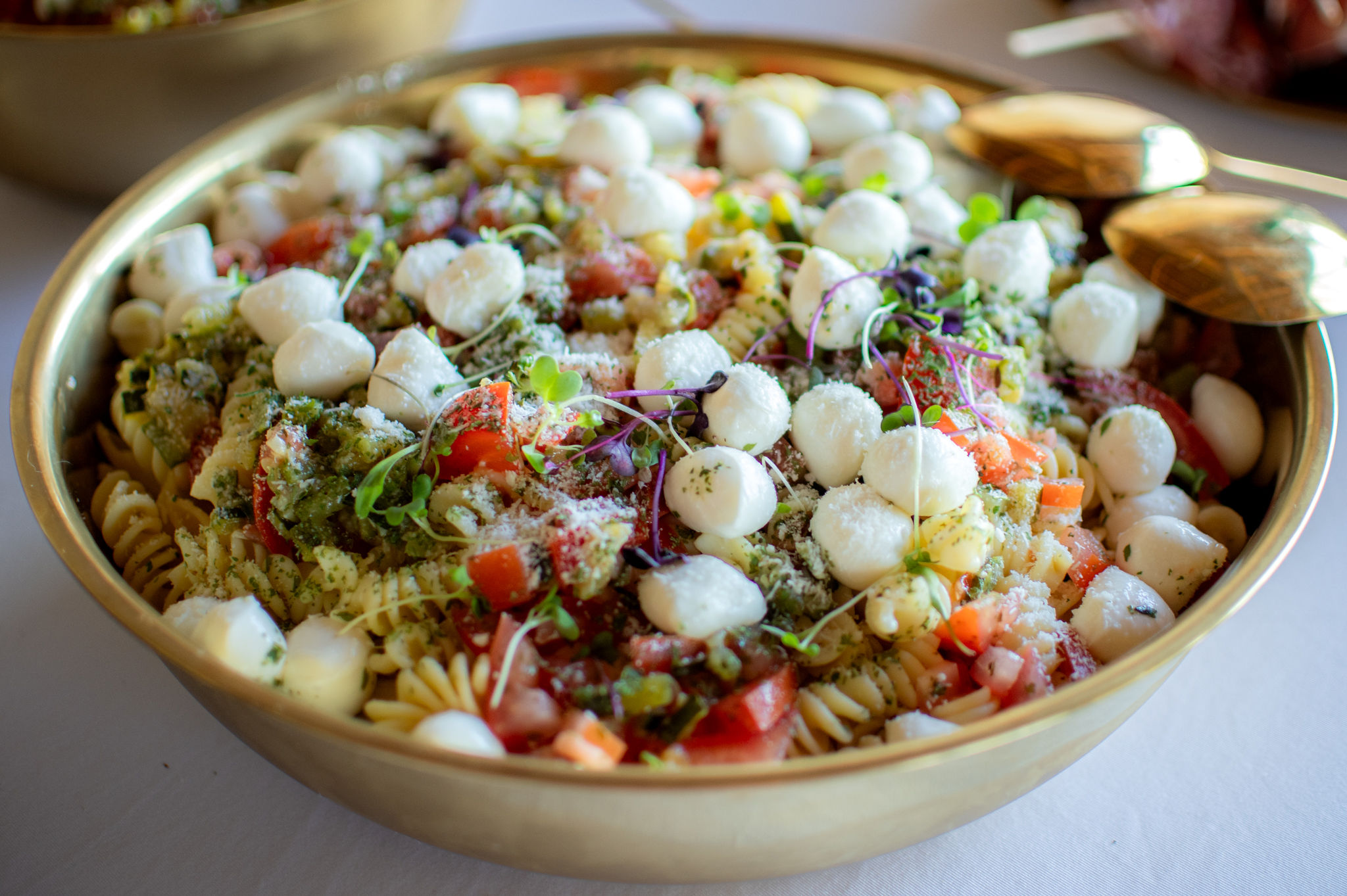 Salade de pâtes de Pommary buffet froid mariage Oise